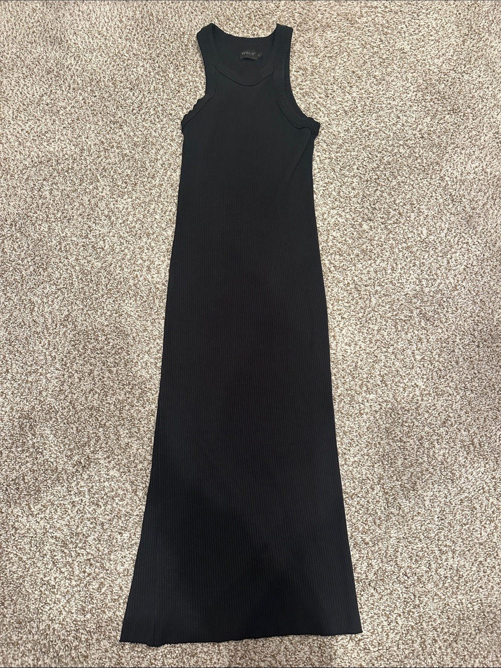 WSLY size medium black rib dress